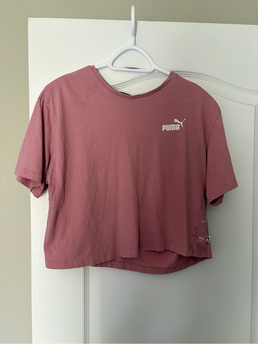 Puma Dusty Rose Cropped Tee